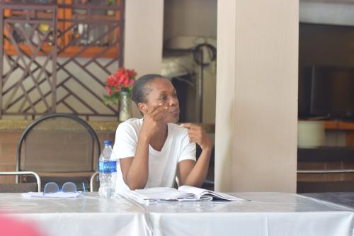 Elizabeth, la coordinatrice de programme d'ActionAid Haiti