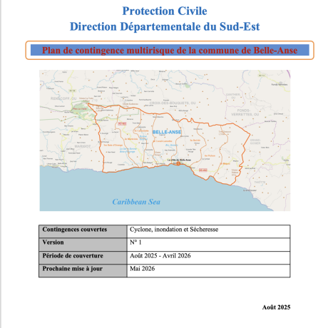 Page de couverture du Plan